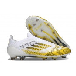 adidas F50 Elite Laceless FG Blanc Jaune