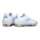adidas F50 Elite Laceless FG Blanc Pearl Métallique Blanc