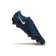 Nike Tiempo Legend X Elite FG Marine Blanc