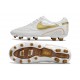 Nike Tiempo Legend X Elite FG Ronaldo Blanc Or
