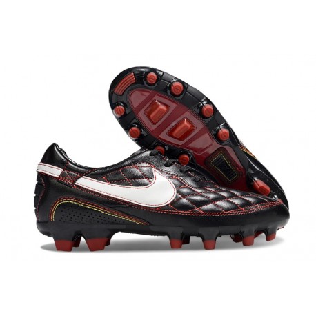 Nike Tiempo Legend X Elite FG Ronaldo Noir Rouge Blanc
