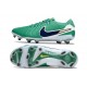Nike Tiempo Legend X Elite FG Vert Stade Blanc Obsidienne Foncé