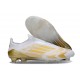Chaussures adidas F50 Elite LL FG Blanc Or Mét