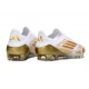 Chaussures adidas F50 Elite LL FG Blanc Or Mét