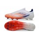 Chaussures adidas F50 Elite LL FG Advancement - Blanc Rouge Bleu