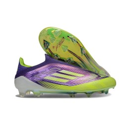 Chaussures adidas F50 Elite LL FG Violet Rapide Citron Lucide