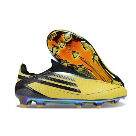 Chaussures adidas F50 Elite LL FG Jaune Noir