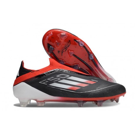 Chaussures adidas F50 Elite LL FG Noir Blanc Jaune