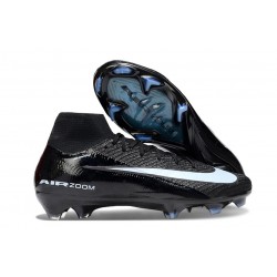Nike Zoom Mercurial Superfly 10 Elite FG Noir Bleu Givré
