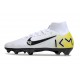 Nike Zoom Mercurial Superfly 10 Elite FG Blanc Noir Jaune