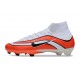 Nike Zoom Mercurial Superfly 10 Elite FG Rouge Blanc Noir
