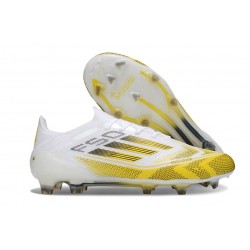 adidas F50 Elite FG Blanc Jaune