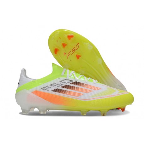 Chaussures adidas F50 Elite FG Jaune Blanc Orange