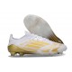 Chaussures adidas F50 Elite FG Blanc Or Mét