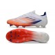 Chaussures adidas F50 Elite FG Advancement - Blanc Rouge Bleu