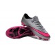 Nike Mercurial Vapor X FG Terrain Sec - Chaussures De Foot - Gris Loup Hyper Rose Noir
