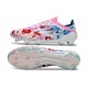 Chaussures adidas F50 Elite FG Blanc Rose Bleu