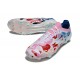 Chaussures adidas F50 Elite FG Blanc Rose Bleu
