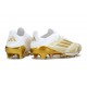 Crampons de Football adidas F50+ FG Blanc Or Mét