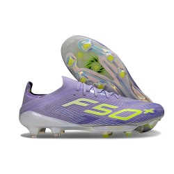 Crampons de Football adidas F50+ FG Violet Jaune
