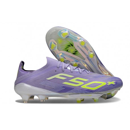 Crampons de Football adidas F50+ FG Violet Jaune