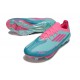 Crampons adidas F50+ FG MESSI Aqua Flash Rose Lucide Cyan Lucide