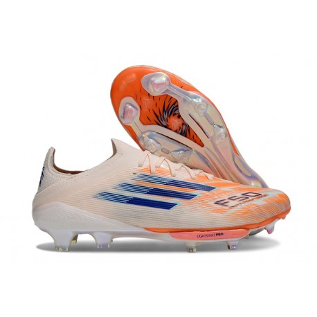 Crampons de Football adidas F50+ FG Orange Bleu