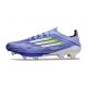Crampons adidas F50+ FG Violet Rapide Blanc Ftwr Citron Lucide
