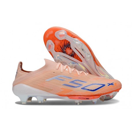 Crampons de Football adidas F50+ FG Orange Bleu