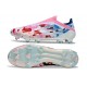 Chaussures adidas F50 Elite LL FG Blanc Rose Bleu