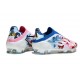 Chaussures adidas F50 Elite LL FG Blanc Rose Bleu