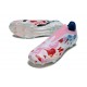 Chaussures adidas F50 Elite LL FG Blanc Rose Bleu