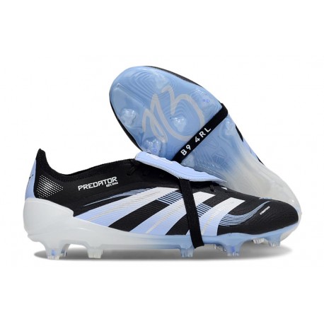adidas Predator Elite Foldover Tongue FG Noir Blanc Bleu