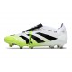 adidas Predator Elite Foldover Tongue FG Blanc Ftwr Core Noir Citron Lucide
