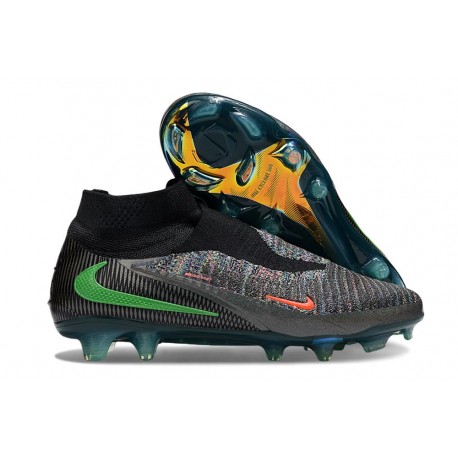 Chaussure Nike Phantom 6 Elite FG Noir Vert