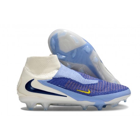 Chaussure Nike Phantom 6 Elite FG Bleu Rapide Blanc Obsidienne Foncé