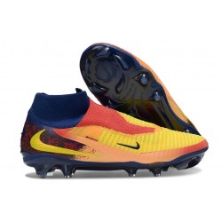 Chaussure Nike Phantom 6 Elite FG X Haaland Orange Laser Citron Venin Bleu Vide