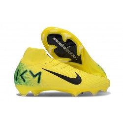 Nike Zoom Mercurial Superfly 10 Elite FG Jaune Vert Noir