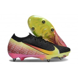Nike Zoom Mercurial Vapor 16 Elite SG Noir Jaune Rouge Vert