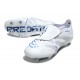 Adidas Predator Elite Fold-over Tongue SG Blanc Argent Bleu