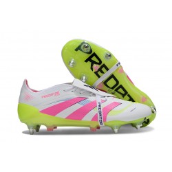 Adidas Predator Elite Fold-over Tongue SG Blanc Rose Jaune