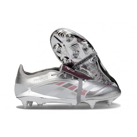 Adidas Predator Elite Fold-over Tongue SG Argent Rouge