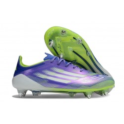 adidas F50 Elite SG-Pro Violet Rapide Blanc Ftwr Citron Lucide
