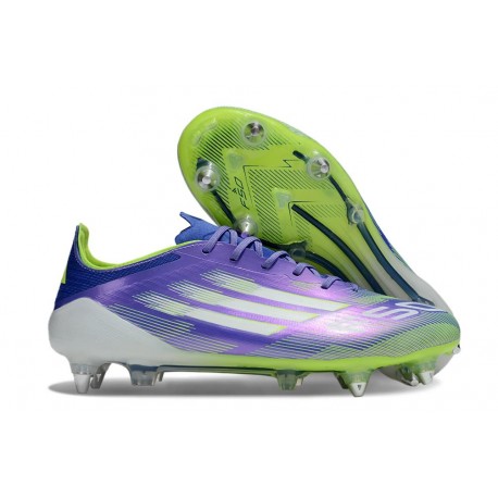 adidas F50 Elite SG-Pro Violet Rapide Blanc Ftwr Citron Lucide