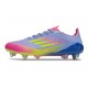 adidas F50 Elite SG-Pro Bleu Fusion Citron Lucide Rose Lucide
