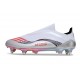 adidas F50 Elite Laceless SG X Messi Blanc Ftwr Rouge Lucide Argent Mét