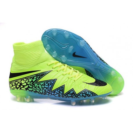 Nouveau Cramons Nike HyperVenom Phantom 2 FG Volt Bleu Noir