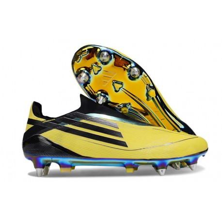 adidas F50 Elite Laceless SG Jaune Noir