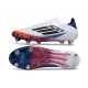 adidas F50 Elite Laceless SG Blanc Noir Rouge Bleu