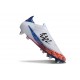 adidas F50 Elite Laceless SG Blanc Noir Rouge Bleu